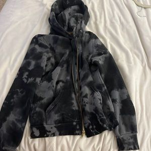 Aviator nation zip up hoodie, tie dye pattern, size medium
